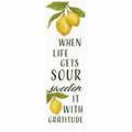 Youngs Wood Lemon When Life Wall Plaque 38558